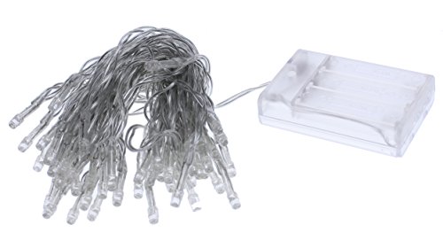 50er LED Batteriekette innen Beleuchtung Lichterkette Deko Warmweiß