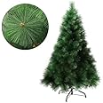 Pop the Party Christmas Pine Tree X-Mas Tree 7 Feet Christmas Tree Decoration for Home/Office/Living Pine Xmas Tree with Metal Stand for Xmas Dcor Pack of 1 Pcs Merry Christmas Decoration Tree