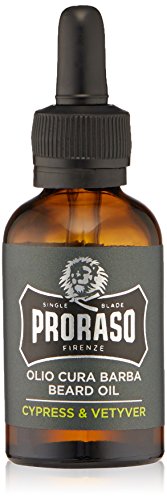 PRORASO Beard Oil Cypress & Vetyver, 30 ml