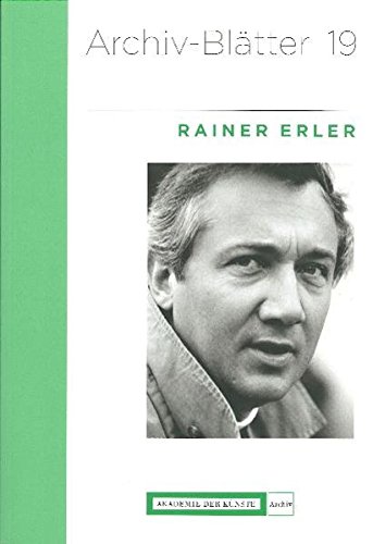Rainer Erler (Archiv-Blätter)