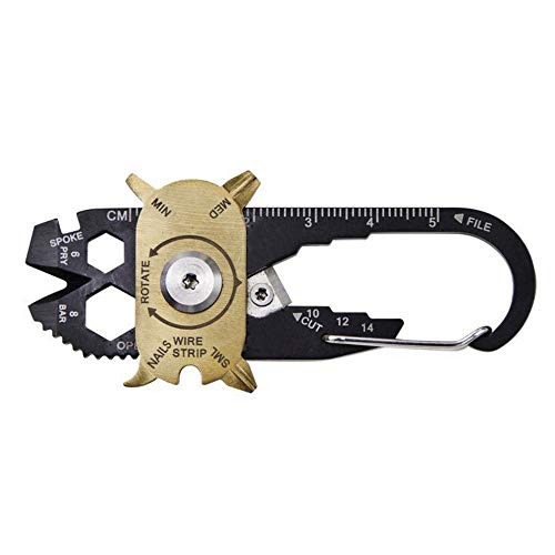Preisvergleich Produktbild FUGL Rucksack-Karabiner-Multifunktionswerk... im Freien, praktisches Schlüsselbund-Multifunktions-Schlüs...