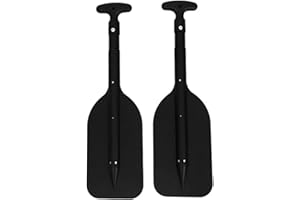 ICECHEN 2 PièCes Pagaies TéLescopiques en Plastique Bateau Pagaie Rame Pliable pour Jet et Canoë SéCurité Bateau Accessoires