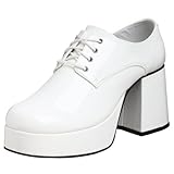Lass deinen Funk an! Steigen Sie mit Stil in diesen Disco Black Herren-Kostüm-Schuhen mit 8,9 cm Absatzplateau auf. Groovy genug für jeden Tag.