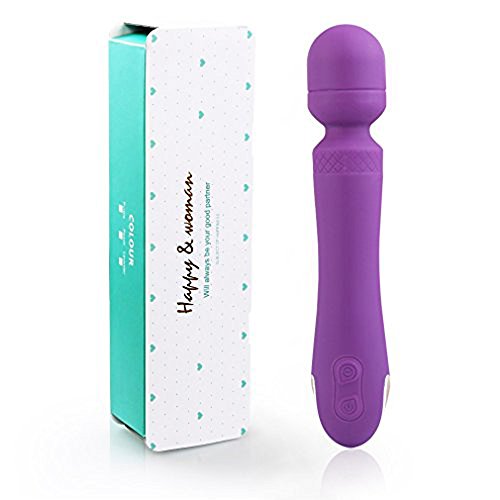JIELUO Wand Massager, powerful 7 modelli Handheld personal Therapy Massager del corpo della per dolori muscolari e sport recupero, impermeabile ricaricabile wireless portatile viola