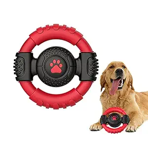 DOBROS dog toys for adult dog Teeth Cleaning Toys for aggressive chewers tough squeaky toys for dogs interactive durable nylon rubber indestructible Milk Flavour chew toys for small medium large breed