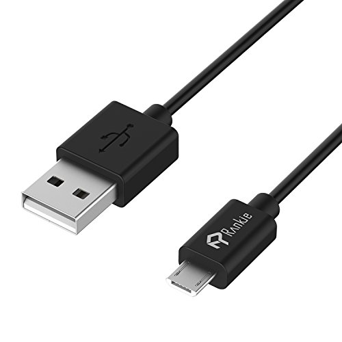 Micro USB Kabel, Rankie 5-Pack (1×0,3m 3×0,9m 1×1,8m) Premium Micro USB Kabel High Speed Schnellladekabel USB 2.0-Kabel A-Stecker auf Micro-B-Stecker Sync und Ladekabel für Samsung, HTC, Motorola, Nokia, Android und mehr (Schwarz) – R1124 - 3