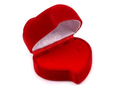 Ringdose , Geschenkbox Schmuckbox für Ringe und Schmuck in Herz form - 3