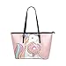 Produktbild Qdosk Einhorn Cupcake Donut Konfetti Große Weiche Leder Tragbare Top Hand Totes Taschen Kausale Handtaschen Mit Reißverschluss Schulter Shopping Geldbörse Gepäck Organizer Für Dame Girls Womens Work