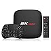 Produktbild TICTID Android TV Box RK Max Smart tv Box mit Mini Wireless Tastatur/Quad-Core Cortex-A7/2GB+16GB/Wi-Fi 802.11b/g/n Ethernet 10/100M/Standard RJ-45 Android 6.0 TV Box/unterstützt 1080p/4K