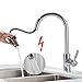 Produktbild BONADE 360° Drehung Niederdruckarmatur Küche Ausziehbar Küchenarmatur Niederdruck Mischbatterie Küche Wasserhahn Spültischarmatur mit Brause Spülbecken Einhebelmischer Chrom