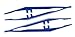 Sterile Tweezers (Blue Pack of 100 Original Tiga-Med Quality Professional