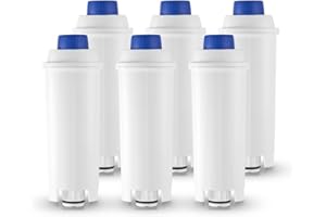 AquaStrata 6 Stücks Wasserfilter kaffeevollautomat Filter Ersatz für De'Longhi DLSC002 9310926 SER3017 5513292811 Inklusive Verschiedener Modelle von ECAM, ESAM