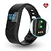Produktbild Pulsuhr Aktivitätstracker,CAMTOA Herzfrequenz E5S Fitnessarmband Schrittzähler Bluetooth 4.0 Armband OLED Display Wasserdichte IP54 Tracker Armband,Schlaf-Monitor Kalorien Schritte Zählen SMS Anrufe