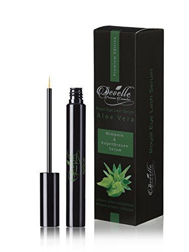 Wimpernserum & Augenbrauenserum 8 ml. mit ALOE VERA | Develle Royal Eye Lash Wimpern-Serum | Wimpern Activating Serum | Wimpernwachstums-Serum | Wimpernbooster | Wimpern Booster | Wimpernverlängerung - 6