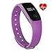 Produktbild Fitness Tracker, witmood Sport wasserdicht Smart Armband mit Herz Rate Monitor Armband Armbanduhr für iOS Android Smartphones