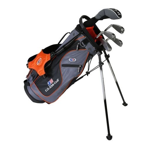 US Kids 2017 Golf Ultra Light, 5 Club Stand Set da Golf con Borsa (Altezza 129,5 cm), Bambino, Grey/Orange