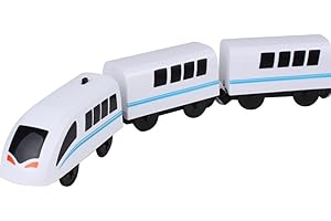 Uposao Kids’ Electric Train, Freight Train with Magnetic Link Locomotive, Battery Powered Locomotive Train, Electric Toy Train, Manual Control Model Train Educational Toy for Children