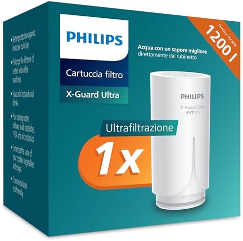 Philips Water Ontap Cartuccia filtrante AWP315/10, ULTRAFILTRAZIONE, capacità di filtrazione 1200 L