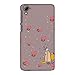 Price comparison product image Amzer Slim Fit Handcrafted Designer Printed Snap On Hard Shell Case Back Cover with Screen Cleaning Kit Skin for HTC Desire 826 - Fruity Shake- Plum HD Color, Ultra Light Back Case