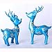 Produktbild KDSC Modernen Minimalistischen Blauen DREI Hirsche Ornamente Harz Handwerk TV-Schrank Wohnzimmer Esszimmer Dekoration Hauptdekorationen,Blue