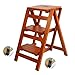 Produktbild DXZ-Leitern Tragbarer Massivholz Leiter Hocker Multi-Funktions-Leiter Startseite Folding Raumspartreppe Hocker Kletterleiter-Stuhl für Kinder Erwachsene