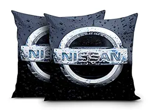 DreamVio Super Imported Micro & Velvet Car Cushions/Pillows for Your Car (12x12 Inches) Set of 2 Style 8