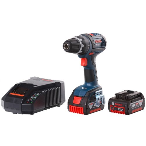 BOSCH Akku-Bohrschrauber GSR 18V-LI mit 2 Akkus 4,0 Ah + L-Boxx - 2