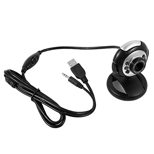 Preisvergleich Produktbild Rosepoem 1,3 Millionen HD-Webcam, 6 geführte eingebaute Mikrofon-Sicherheitsnachtsicht-Comput...