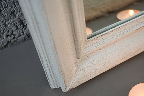 Romantischer Spiegel WINDOW weiß 105 cm im Shabby Look Wandspiegel Dekoration Standspiegel Fenster-Optik - 5