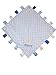 Personalised Embroidered Comforter Taggy Blanket/Blankie for baby boys- Blue