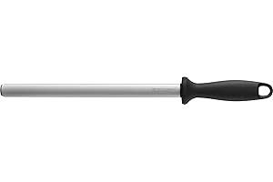 ZWILLING Acciaino con Rivestimento in Diamante, Forma Ovale, Lunghezza: 26 cm, Manico in Plastica Nera con Occhiello per Appendere