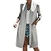 Produktbild ABsoar Mantel Damen Jacke Frauen Herbst Winter Langarm Cardigan Mode Mantel Tasche Strickjacke Langen Mantel
