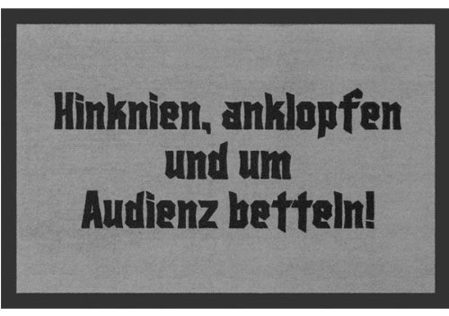 'Knistermann  Felpudo (. para audienz Betteln. Diseño con macetas, Felpudo, Alfombrilla para Puerta
