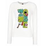Camisetas de Manga Larga para Mujer Zombi regalo del friki idea para un regalo inusual (X-Large Blanco Multicolor)