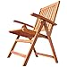 Produktbild ASS 7-Fach Verstellbarer Gartenstuhl Hochlehner klappbar Verschiedene Modelle aus Teak & Eukalyptus Holz von Farbe:Eukalyptus Lima
