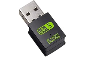 JILM USB Wifi Dongle, USB Wifi Bluetooth Adapter 600Mbps Dual Band 2.4/5GHz Mini Wireless Network Adapter WIFI Receiver for PC/Laptop Desktop Win10/8/8.1/7