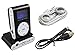 Produktbild iPrime® Mini MP3 Player mit LCD bis 32 GB ohne Micro SD Karte mit Kopfhörer, eingebautem Akku und Befestigungsclip - Schwarz