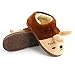 Lovely Rabbit Winter Baby Shoes Warm Indoor Slippers(Coffee, 4-5 Years Old)