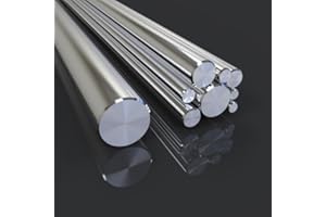 JD Multi Metals - 304 Stainless Steel Round Bar, Silver, 5mm x 100mm