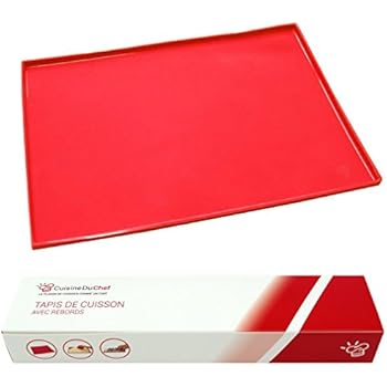 CuisineDuChef Backmatte mit Rand| Backblech aus Silikon