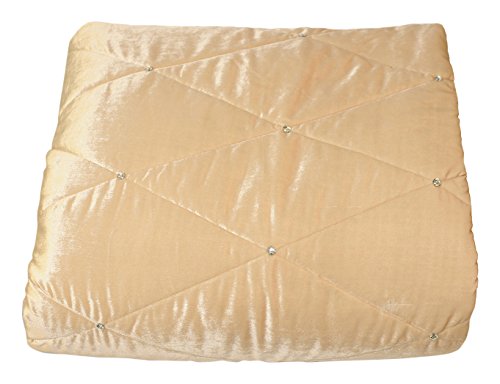 Riva Home Diamante Bedspread Set, Cream, 220 x 240 cm