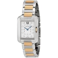 Cartier Tank Anglaise WT100024 Steel & 18K Yellow Gold Quartz Ladies Watch