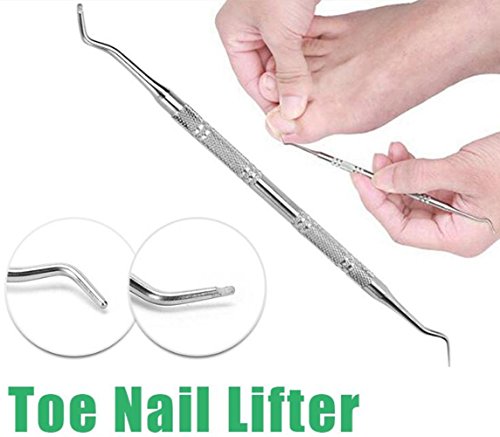 Eingewachsene Zehennagel Korrektur Heber File Clean Installation Tool Pediküre Fuß Nagelpflege Haken Double Ended Sided Neu - 5