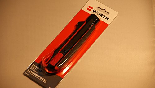 Würth Cuttermesser 25mm Extrem stabil rutschfester 2K Griff robuste Klingenführung Top Qualität Universalmesser - 3
