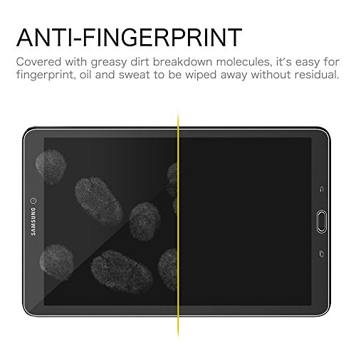 Fintie Samsung Galaxy Tab E 9.6 Panzergla Schutzfolie – Klar HD 9H stark kratzfest Hartglas Displayschutzfolie Glasfolie Screen Protector Displayschutz Folie Displayfolie für Samsung Galaxy Tab E T560N / T561N 24,3 cm (9,6 Zoll) Tablet-PC - 5