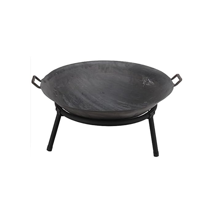 Feuerschale Eisen 60 Cm Anthrazit Feuerstelle Gusseisen Inkl Fe Schwarz