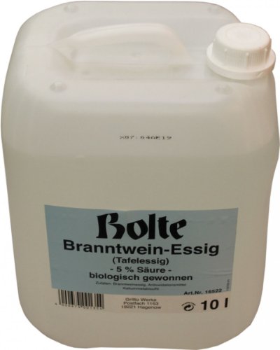 Preisvergleich Produktbild Bolte Branntwein-Essig hell 5% 10L