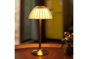Kizozo Lampada da Tavolo senza fili, con Batteria, LED Dimmerabile. Lampada da Tavolo per Soggiorno, Camera da Letto, 3 Colori