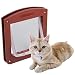 Produktbild Kunststoff 4 Way Hund Katze Kleintiere Locking T¨¹rklappe wasserdichte Mini B¨¹rsten Rand Einzigartige
