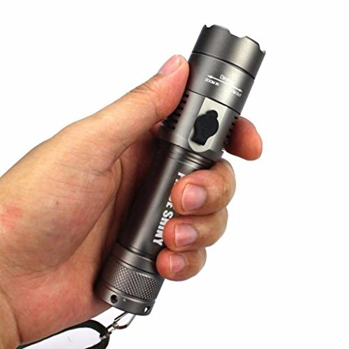 Goodsatar Taktische 5000 Lichtstärke T6 LED Taschenlampe 5 einstellbare Modi Wasserdichte ultraleichte Lampe mit 18650 Akku und Ladegerät für Outdoor Sport - 3